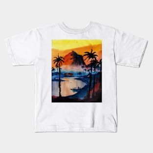 Beach-JMTayawa Kids T-Shirt